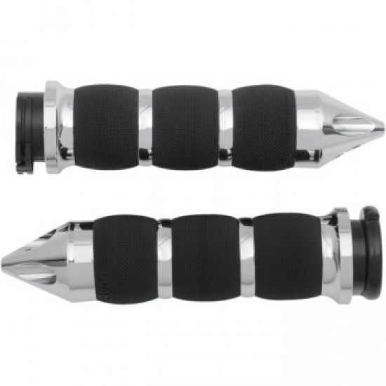 AVON GRIPS - SPIKE AIR - CUSHIONED - CHROME # AIR-90-CH-SPK