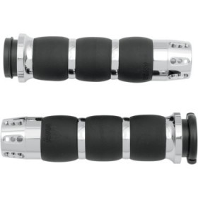 AVON GRIPS - GATLIN - VELVET AIR - TBW - CHROME # AIR-93-FLY-GAT