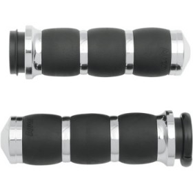 AVON 3-RING VELVET AIR GRIPS - TBW - CHROME # AIR-93-FLY