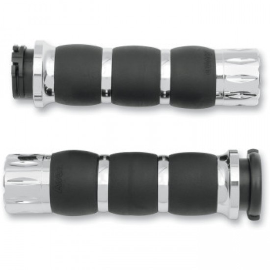 AVON GRIPS - RIVAL VELVET AIR - CHROME # AIR-93-RIV AVON GRIPS - RIVAL VELVET AIR - CHROME # AIR-93-RIV