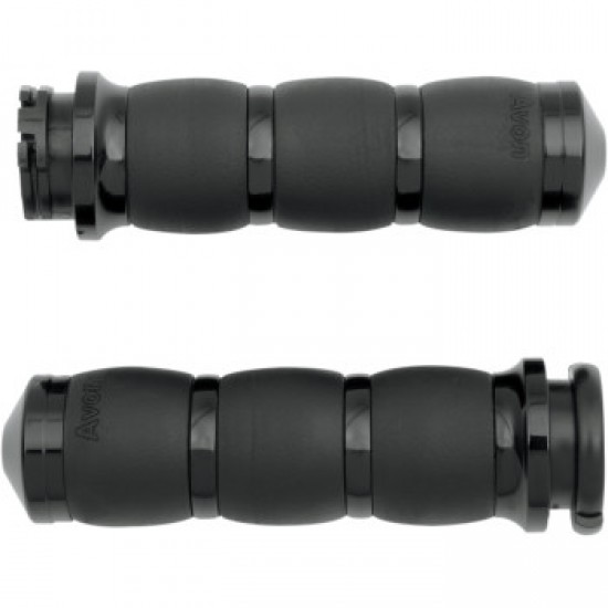AVON 3-RING VELVET AIR GRIPS - BLACK # AIR-96