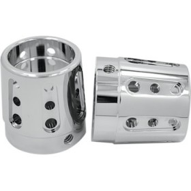 AVON GRIPS FRONT AXLE NUT COVER - CHROME - GATLIN - LARGE/SMALL # AXL-GAT-CH-TOUR