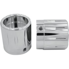 AVON GRIPS FRONT AXLE NUT COVER - CHROME - RIVAL - LARGE/SMALL # AXL-RIV-CH-TOUR