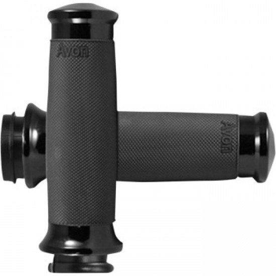 AVON CUSTOM CONTOUR GRIPS - TBW - BLACK # CC-86-ANO-FLY AVON CUSTOM CONTOUR GRIPS - TBW - BLACK # CC-86-ANO-FLY