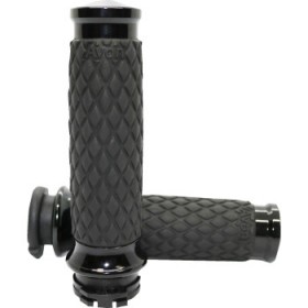 AVON DIAMOND CONTOUR GRIPS - BLACK # DIA-65-ANO