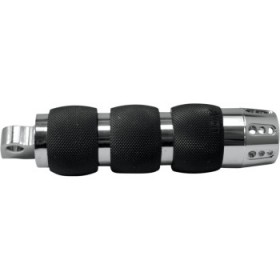 AVON GRIPS FOOTPEGS - AIR CUSHIONED GATLIN - CHROME # FP-AIR-90-CH-GA