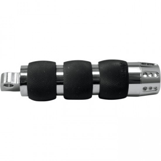 AVON GRIPS FOOTPEGS - AIR CUSHIONED GATLIN - CHROME # FP-AIR-90-CH-GA AVON GRIPS FOOTPEGS - AIR CUSHIONED GATLIN - CHROME # FP-AIR-90-CH-GA