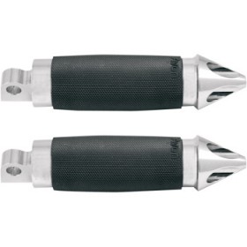 AVON GRIPS FOOTPEGS - CUSTOM SPIKE - CHROME # FP-CC-85-CH-SPI