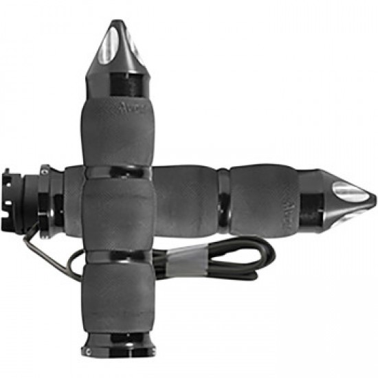 AVON GRIPS - HEATED - AIR CUSHION - SPIKE - INDIAN - BLACK # IN-S-AIR-90