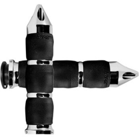 AVON GRIPS - SPIKE AIR - CUSHIONED - CHROME # IN-TO-AIR-90C-S