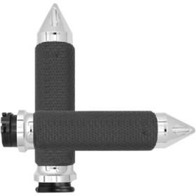 AVON GRIPS - MEMORY FOAM - SMALL - SPIKE - CHROME # MF-63-CH-SPK