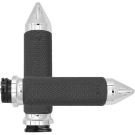 AVON GRIPS - MEMORY FOAM - MEDIUM - SPIKE - CHROME # MF-63A-CH-SPK