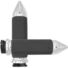 AVON GRIPS - MEMORY FOAM - LARGE - SPIKE - CHROME # MF-63B-CH-SPK