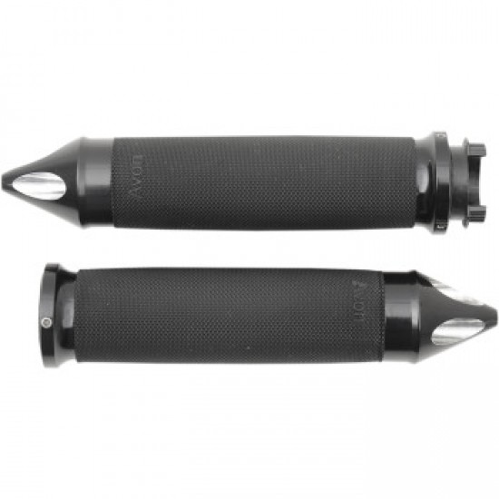 AVON GRIPS - CUSTOM - SPIKE END - TOURING - BLACK # MT-CC-86-AN-SPK AVON GRIPS - CUSTOM - SPIKE END - TOURING - BLACK # MT-CC-86-AN-SPK