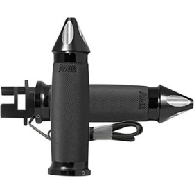 AVON GRIPS - HEATED - CUSTOM CONTOUR - SPIKE - INDIAN - BLACK # MT-IN-CC-86-S-H