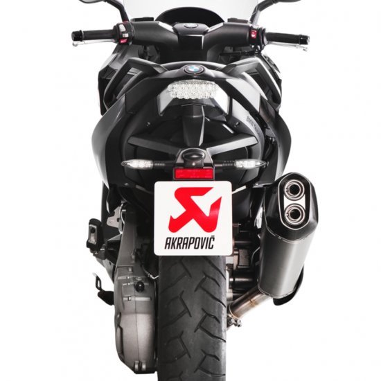 AKRAPOVIC BMW C650 SPORT 2016 SLIP-ON EXHAUST TITANIUM S-B6SO7-HZAAT