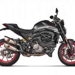 Akrapovic  Pair Of Titanium Silencers Ducati Monster 937 2021-2022 Euro 5 Part #  S-D9SO17-HCQT