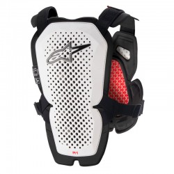 ALPINESTARS A-1 PRO CHEST WHITE BLACK RED PROTECTOR