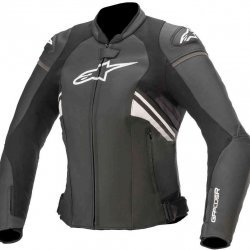 Alpinestars Stella Gp Plus R V3 Black White Leather Jacket