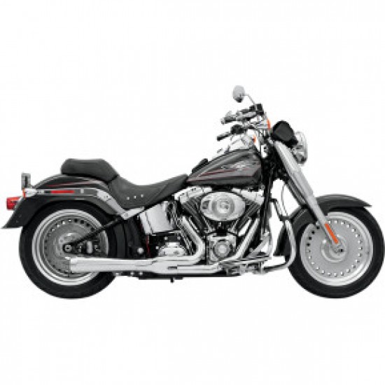 BASSANI 2:1 EXHAUST-CHROME-SHORT-SOFTAIL # 12112J BASSANI 2:1 EXHAUST-CHROME-SHORT-SOFTAIL # 12112J