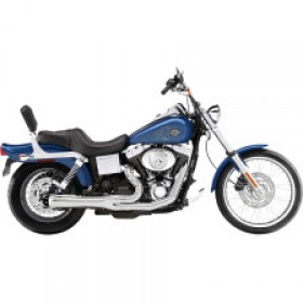 BASSANI 2:1 EXHAUST-CHROME-MEGAPHONE-SHORT-91-05 FXD # 13312R