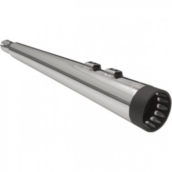 BASSANI DNT MEGAPHONE MUFFLER-CHROME/BLACK-95-16 FL # 1F57DNT5