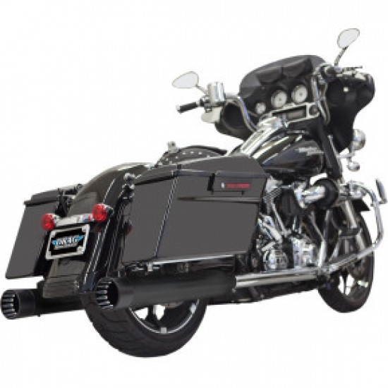 BASSANI DNT STRAIGHT CAN MUFFLERS FOR 95-16 FL-BLACK # 1F7DNT5B