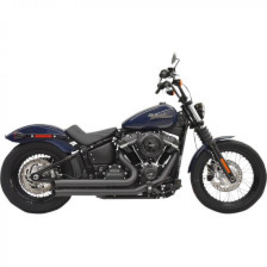 BASSANI PRO STREET EXHAUST-BLACK # 1S35DB