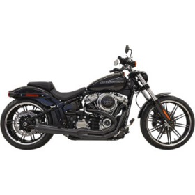BASSANI 2:1 EXHAUST-BLACK # 1S62RB