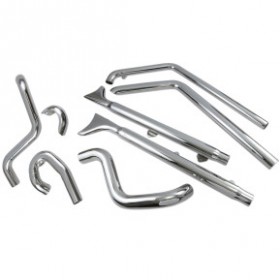 BASSANI FISHTAIL EXHAUST WITH BAFFLE-33-SOFTAIL # 1S66E-33