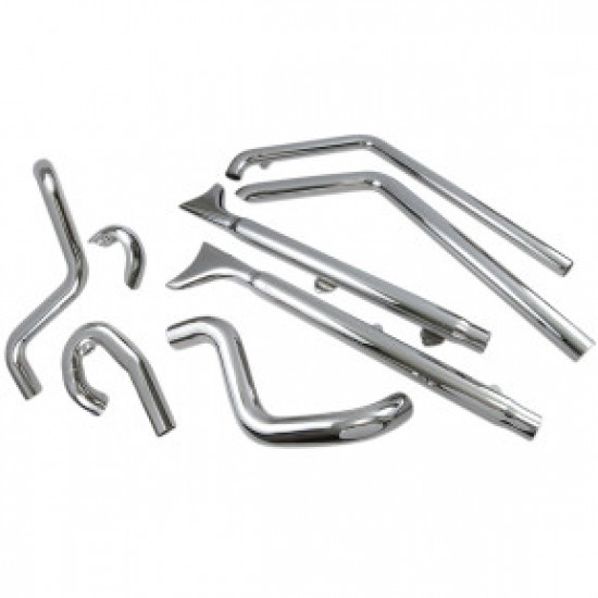BASSANI FISHTAIL EXHAUST WITH BAFFLE-33-SOFTAIL # 1S66E-33