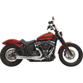 BASSANI 2-INTO-1 ROAD RAGE EXHAUST SYSTEM-CHROME # 1S72R
