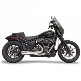 BASSANI 2-INTO-1 RIPPER SHORT EXHAUST SYSTEM-CHROME-49-STATE # 1S73E 