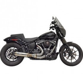 BASSANI 2-INTO-1 SUPER BIKE EXHAUST SYSTEM WITH 4 MUFFLER-STAINLESS STEEL # 1S77SS