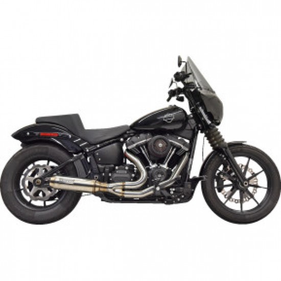 BASSANI 2-INTO-1 SUPER BIKE EXHAUST SYSTEM WITH 4 MUFFLER-STAINLESS STEEL # 1S77SS