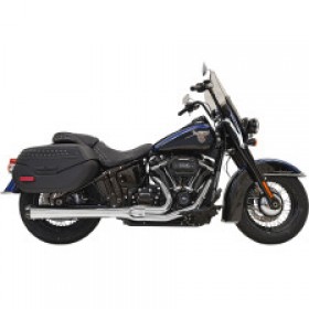 BASSANI 2-INTO-1 ROAD RAGE EXHAUST SYSTEM-CHROME # 1S91R