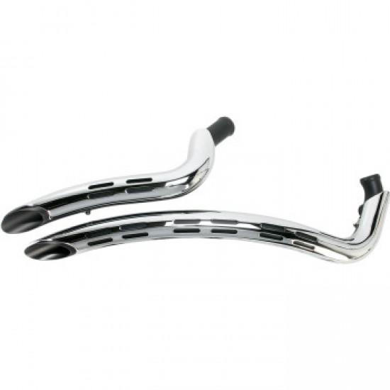 BASSANI SWEEPER EXHAUST-BLACK/CHROME # 1SD2F BASSANI SWEEPER EXHAUST-BLACK/CHROME # 1SD2F