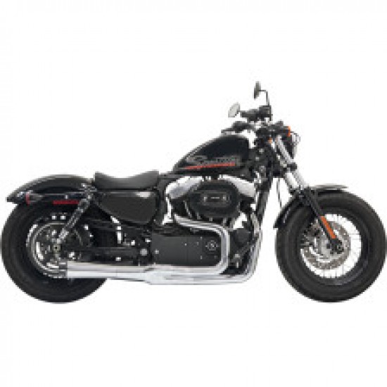 BASSANI MEGA POWER EXHAUST-CHROME-SHORT-04-13 XL WITH MID/FORWARD CONTROLS # 1X22R BASSANI MEGA POWER EXHAUST-CHROME-SHORT-04-13 XL WITH MID/FORWARD CONTROLS # 1X22R