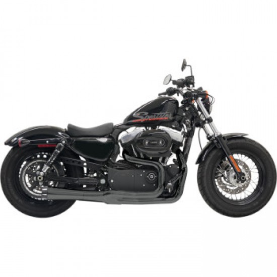 BASSANI MEGA POWER EXHAUST-BLACK-SHORT-04-13 XL WITH MID/FORWARD CONTROLS # 1X22RB BASSANI MEGA POWER EXHAUST-BLACK-SHORT-04-13 XL WITH MID/FORWARD CONTROLS # 1X22RB