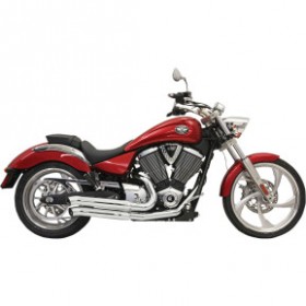 BASSANI PRO-STREET EXHAUST-CHROME-TURNOUT # 6V23D