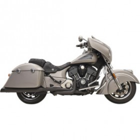 BASSANI TRUE DUAL EXHAUST-BLACK # 8C16BSB
