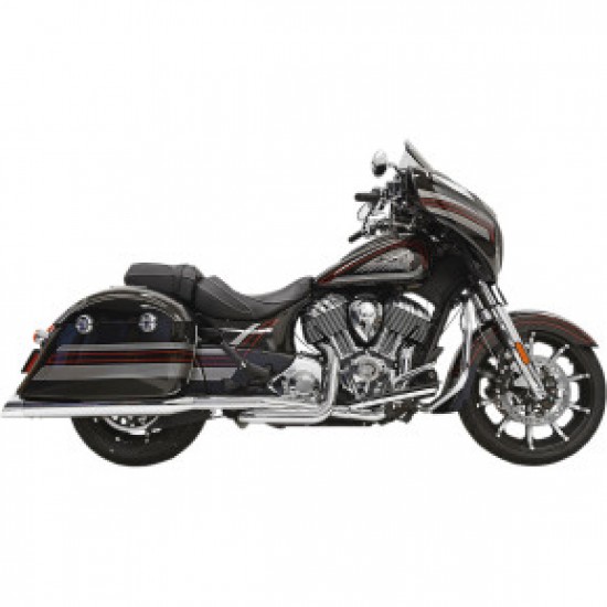 BASSANI TRUE DUAL EXHAUST-CHROME # 8C16S