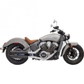 BASSANI 3 MUFFLERS FOR SCOUT-BLACK # 8S27BSB
