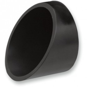 BASSANI 3 ENDCAP-BLACK-SLASHCUT # BE30SB