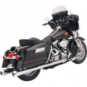 BASSANI MEGAPHONE MUFFLERS-CHR/POL-TAPERED-STANDARD BAFFLE # FLH-517