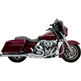 BASSANI B4 2:1 EXHAUST-CHROME-MEGAPHONE # FLH-747