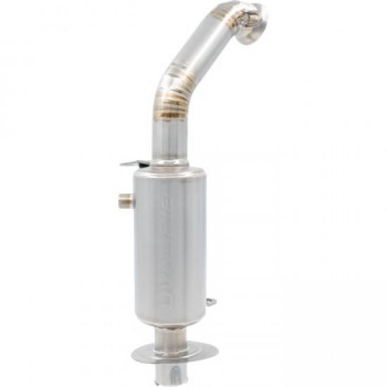 BIKEMAN PERFORMANCE POWDER LITE SLIP-ON MUFFLER - STAINLESS STEEL # 02-228PL-SS-G5