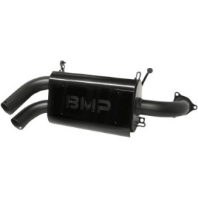 BIKEMAN PERFORMANCE DOUBLE BARREL SLIP-ON MUFFLER - CERAMIC BLACK # 17-312-CB