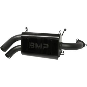 BIKEMAN PERFORMANCE DOUBLE BARREL SLIP-ON MUFFLER - CERAMIC BLACK # 17-314-CB