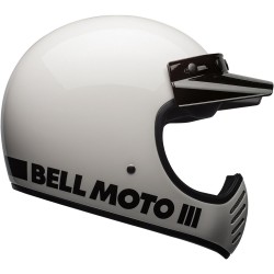 Bell Moto 3 Classic White Dual Sport Helmet
